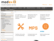 Tablet Screenshot of modex.ch
